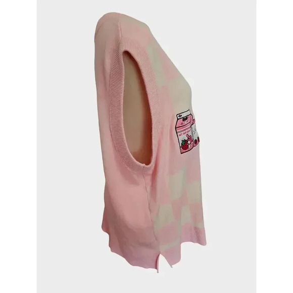 Sanrio My Melody Embroidered Panel V-Neck Sweater Vest - BoxLunch Sz 1 - Picture 2 of 7